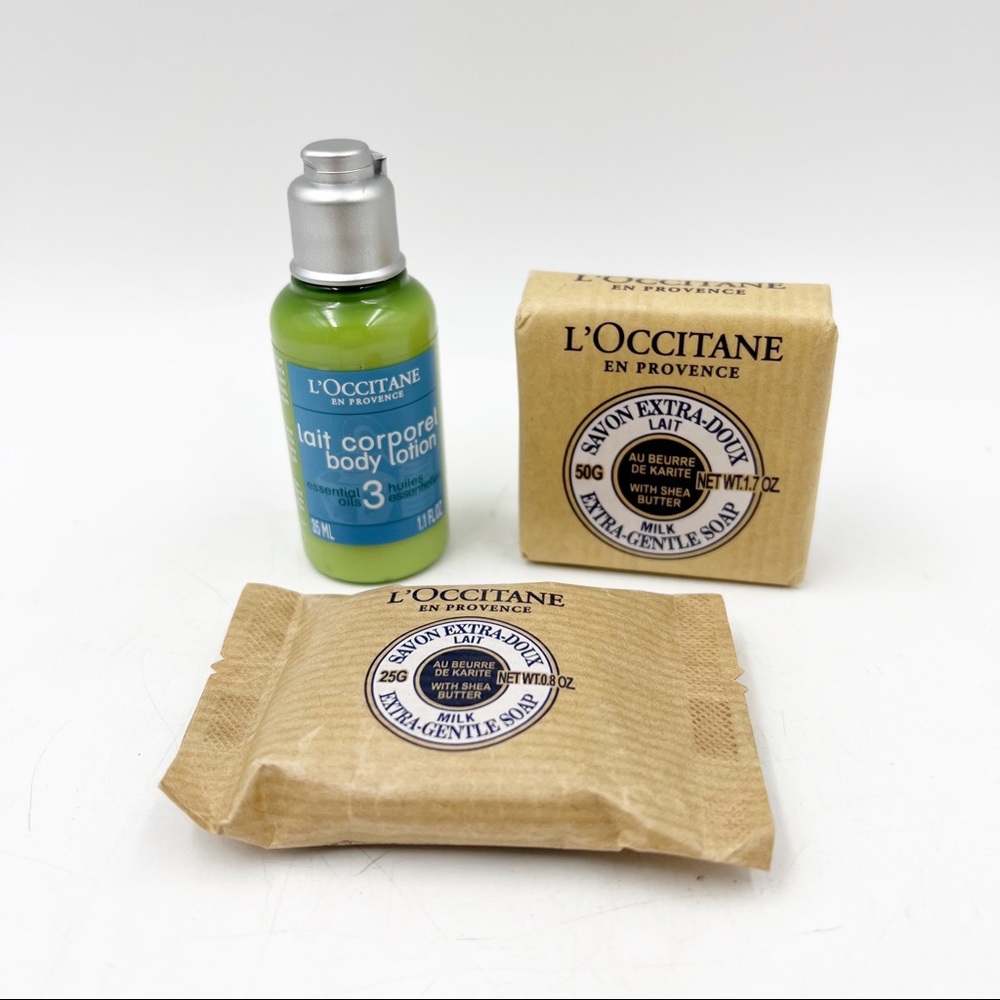 Loccitane Shea Butter Extra Gentle Soaps Milk & Body Lotion